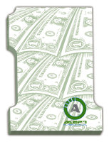 Sticky Notes: 4 inch x 3 inch Number One Shaped Sticky Notes